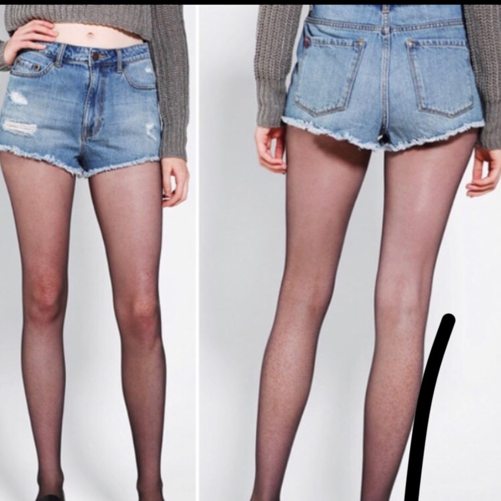 BDG high waisted Dree distressed denim shorts
